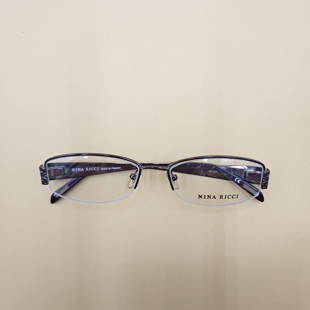 NINA RICCI NR 2258F Eyeglass Frames Only C05 Black WOMEN France AUTHENTIC